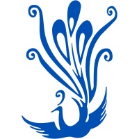 Art Deco Style Peacock Sticker